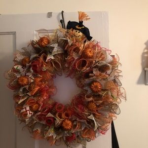 Wreath Ribbon and Mesh Fall
